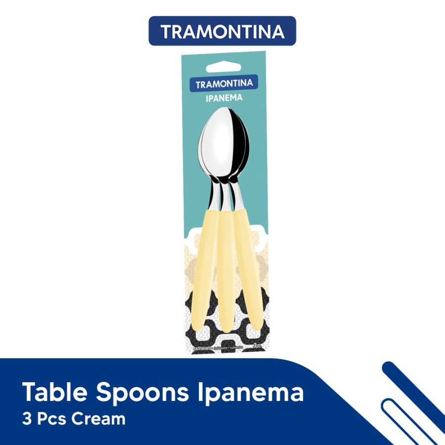 Tramontina - 3 Pcs Table Spoons Ipanema Cream